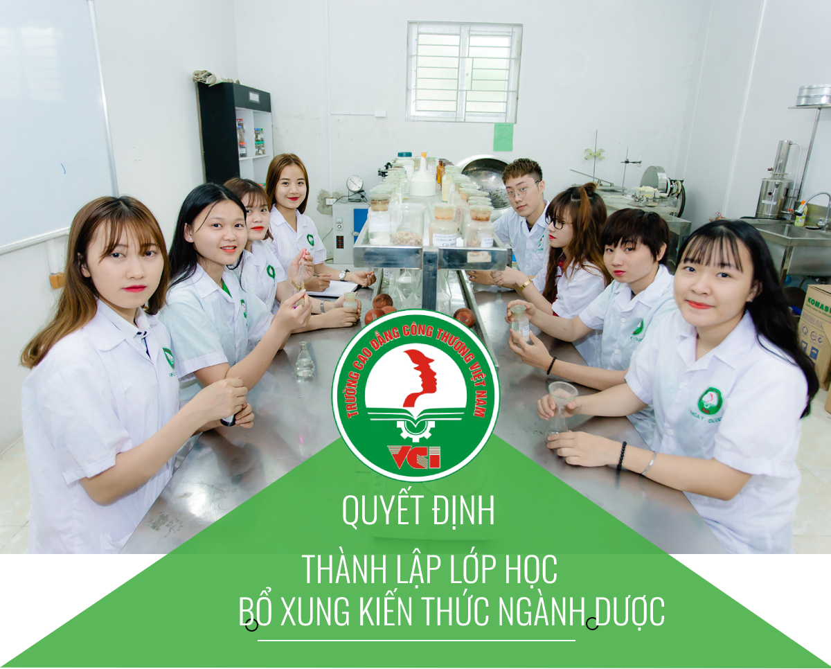 Quyết định thành lập lớp học bổ sung kiến thức ngành Dược trình độ Cao đẳng chính quy