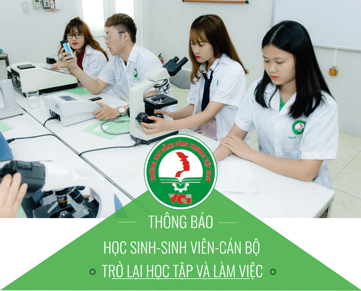 Thông Báo:cho học sinh,sinh viên,cán bộ trở lại trường học tập và làm việc
