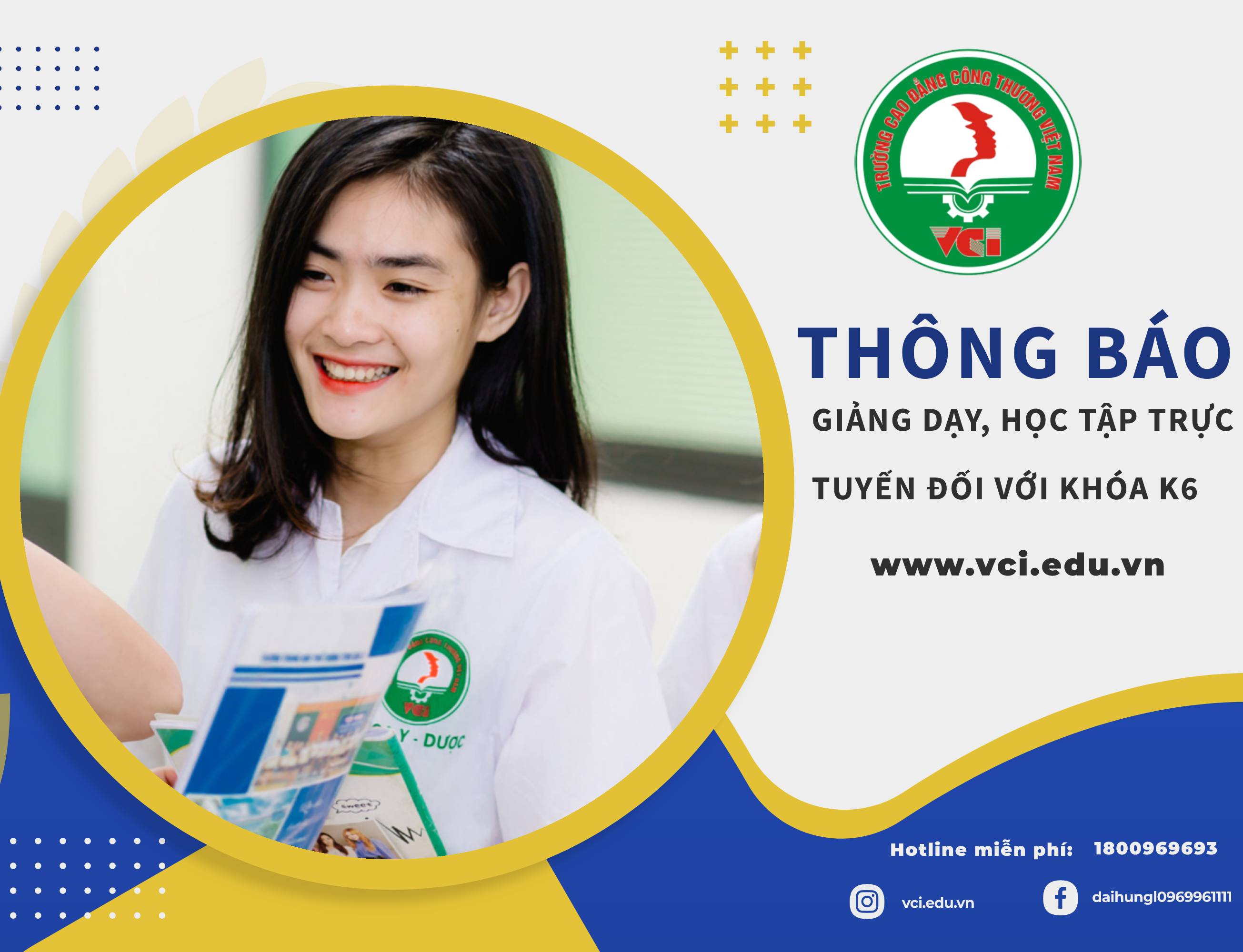 Thông Báo:Giảng dạy, học tập trực tuyến đối với Khóa 6