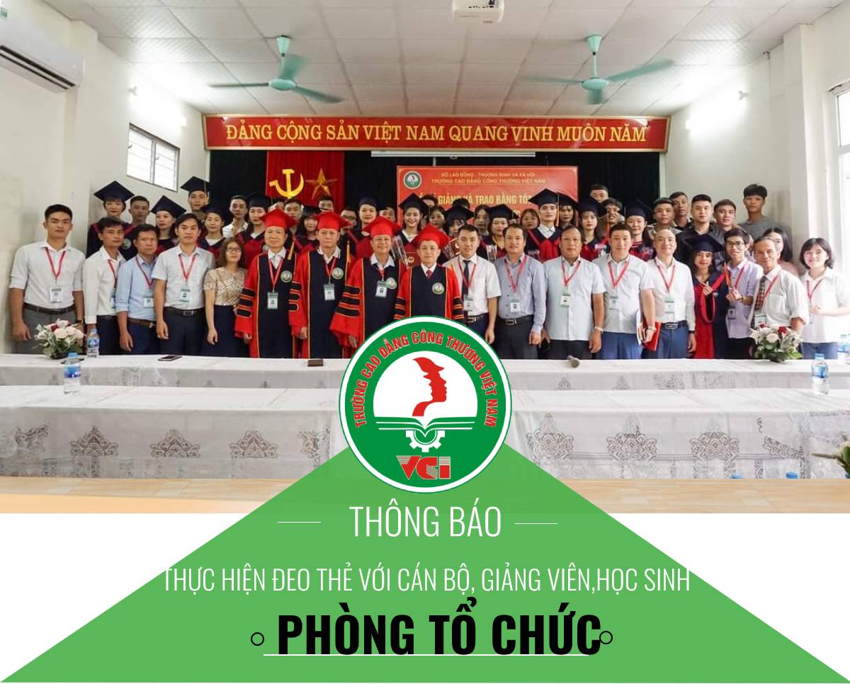 Thông Báo:Thực hiện đeo thẻ với cán bộ, giảng viên, người lao động, người học