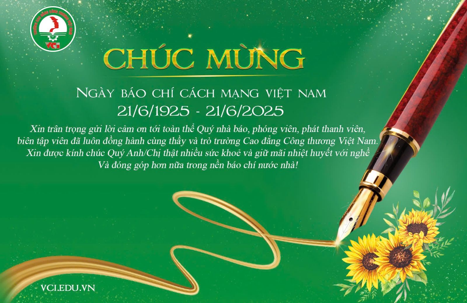 CHÚC MỪNG NGÀY BÁO CHÍ CÁCH MẠNG VIỆT NAM 21/6/1925 - 21/6/2025